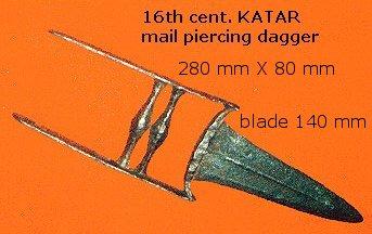 the fabulous katar, armor-punching dagger.