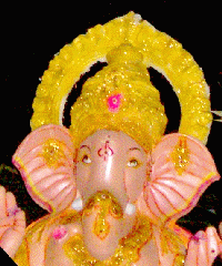 ganesh, who has the head of an elephant